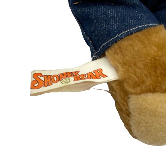Vintage 1986 Shoney's Plush Bear SHONEY'S Restaurant Mascot EUC Missing Shirt - Picture 4 of 5